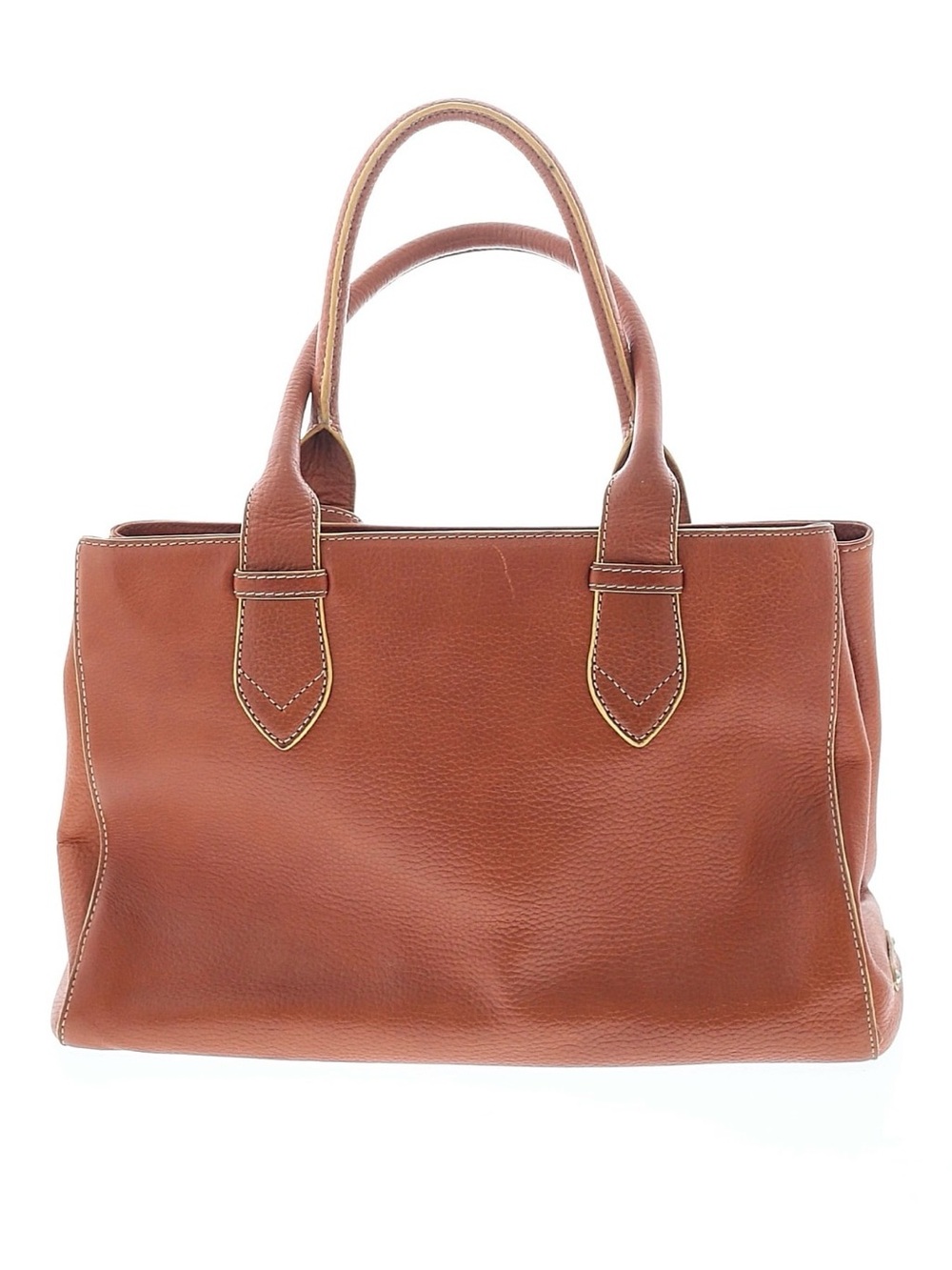 Cole Haan Leather Tote Bag in Cognac Brown